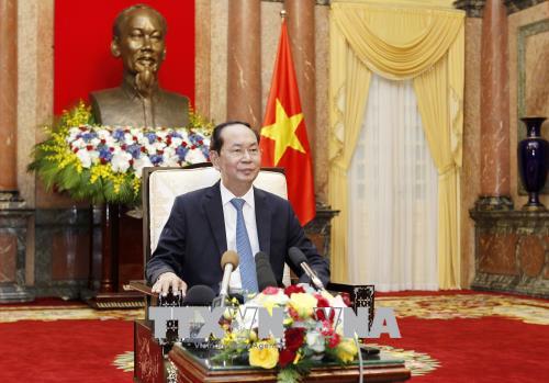 Chủ tịch nước Trần Đại Quang: Việt Nam ủng hộ Nhật Bản phát huy vai trò tích cực, đóng góp vào hòa bình, ổn định và phát triển tại khu vực